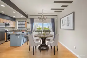 Dining Room virtually staged