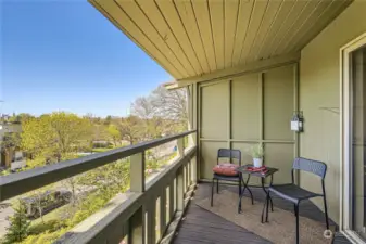 Roomy Balcony off Bedroom