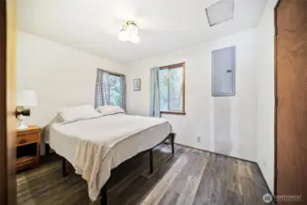 The main bedroom offers a cozy retreat at the end of the day.