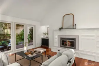 Secondary living room comes right off of the kitchen.