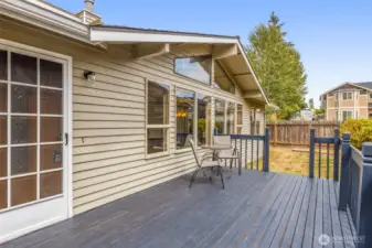 Deck off front door