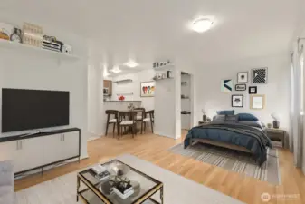 Virtually staged