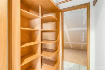 Additional storage spaces for seasonal or hobby items