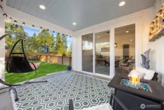 Great for entertaining, for pets and a play area for little humans.