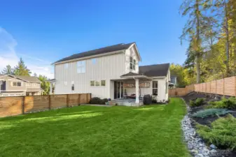 Shy quarter acre yard!