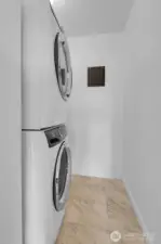 In Unit Stacked Washer & Dryer