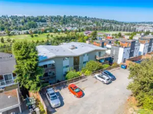 Back Parking Lot with 4 Visitor Parking Spots