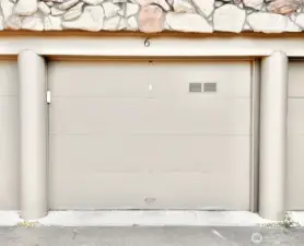 Deep 1+ Car Garage Plus You Can Park Another Car in Front of the Garage Door.