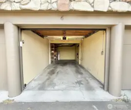 Deep 1+ Car Garage Plus You Can Park Another Car in Front of the Garage Door.