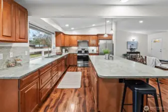 Another view of the gorgeous kitchen