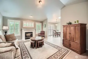 Upgraded to beautiful plantation shutters