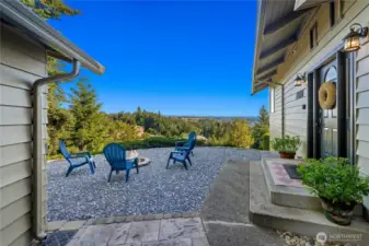 Entryway, breezeway, view of Sumner Valley and Sky Island