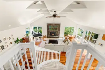 View from upper level