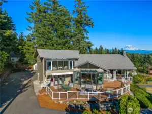 Driveway, Deck, Mt. Rainier Mountain View