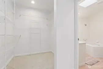 Primary closet