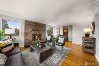 Walk into this light-filled main level