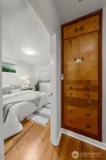 Several original details have been kept intact in this home.