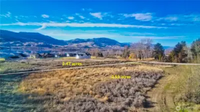 Both lots for sale if you prefer a full 5 acres!