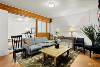 Seventeen-07 is a small HOA that offers amenities and spaces for residents to gather, including this spacious lounge.