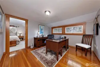 Upstairs office area.