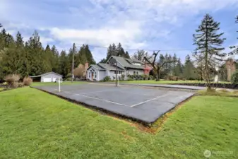 What???!!!  A PICKLEBALL COURT!  Seller will leave the net and paddles, etc. so you can get started playing right away!