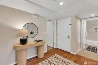 Looking back to the front door.