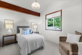 Another large upstairs bedroom with oversized closets, perfect for comfort and organization.