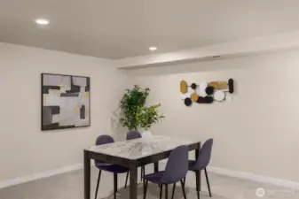 Downstairs dinning room