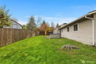 Fully Fenced Backyard with Hot Tub!