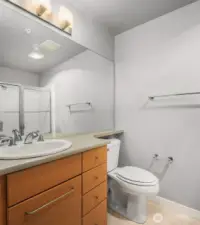 Primary bathroom.