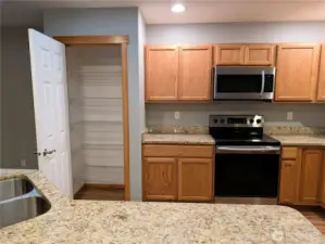 Kitchen with pantry