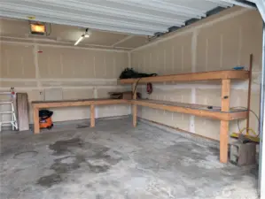 2 car gargae that is bigger than most modern homes