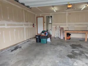 2 car gargae that is bigger than most modern homes