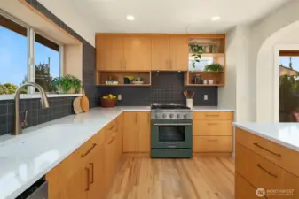 Spacious kitchen perfect for entertaining.