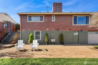 Spacious backyard & patio.