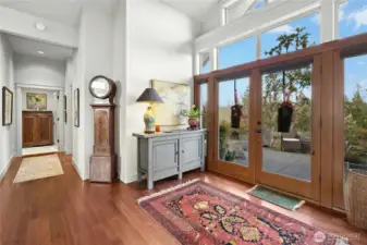 The Foyer is light filled and a warm welcome to the home.