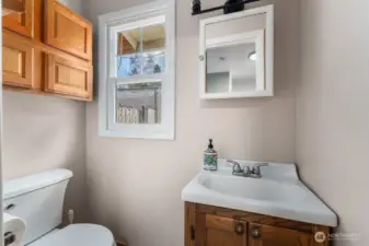 Half bath off laudry room