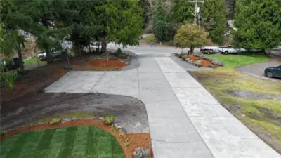 Long driveway from street for additional privacy.