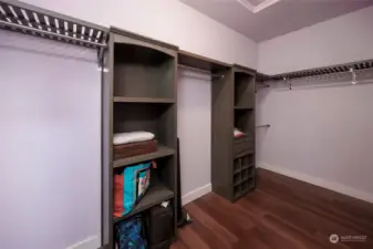 Large walk in closet in primary.