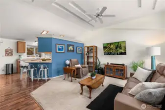 Entry to home, living