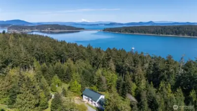Property in foreground, Mud Bay and Mt Baker in background