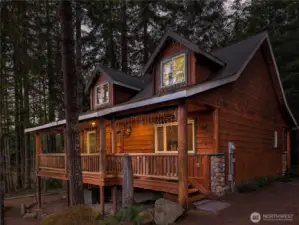 Beautiful wrap around covered deck