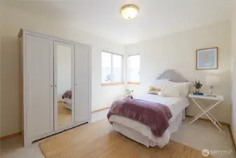 Bedroom #2 with lots of natural light.