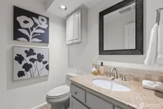 Main floor powder room