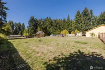 View of Level Rear Yard.