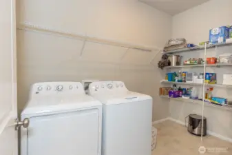 Large Laundry with storage