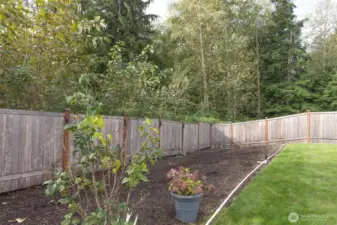 Lots of space to garden