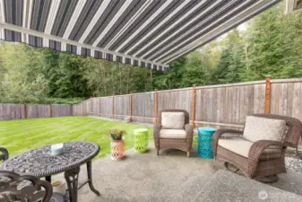 Electric Awning to make for perfect comfort