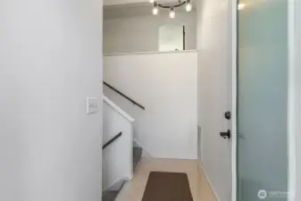 Freshly painted entry