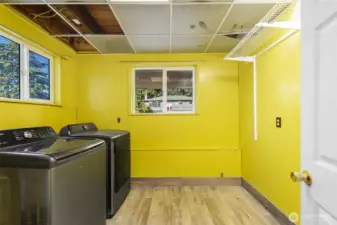 Utility room on lower level. Washer and dryer new in 2020